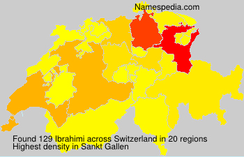 Surname Ibrahimi in Switzerland