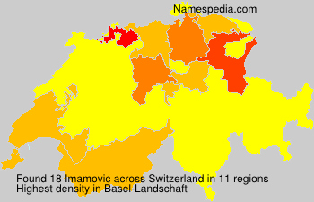 Surname Imamovic in Switzerland