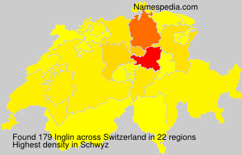 Surname Inglin in Switzerland