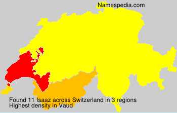 Surname Isaaz in Switzerland
