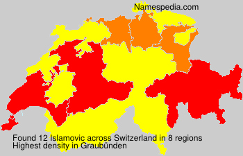 Surname Islamovic in Switzerland