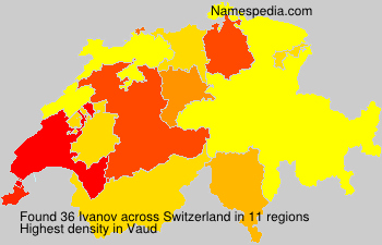 Surname Ivanov in Switzerland