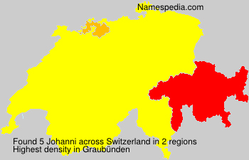 Surname Johanni in Switzerland