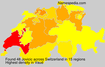 Surname Jovicic in Switzerland