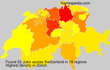 Surname Jukic in Switzerland