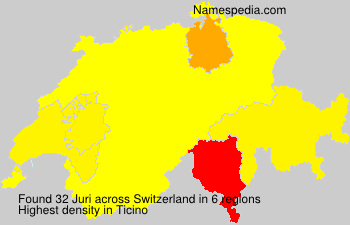 Surname Juri in Switzerland