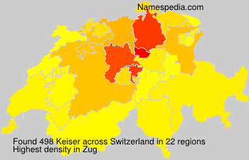 Surname Keiser in Switzerland