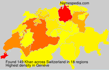 Surname Khan in Switzerland