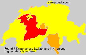 Surname Knipp in Switzerland