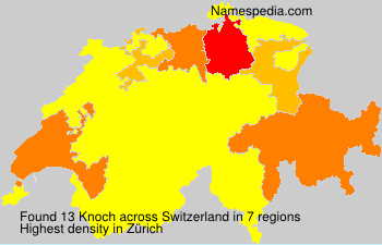 Surname Knoch in Switzerland