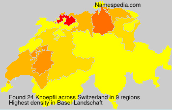Surname Knoepfli in Switzerland