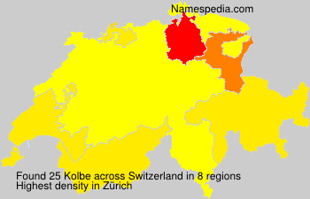 Surname Kolbe in Switzerland