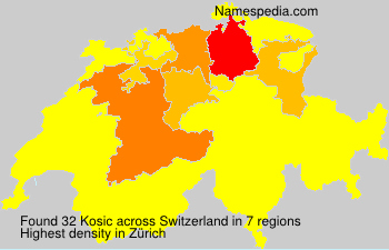 Surname Kosic in Switzerland