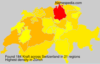 Surname Kraft in Switzerland