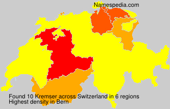 Surname Kremser in Switzerland