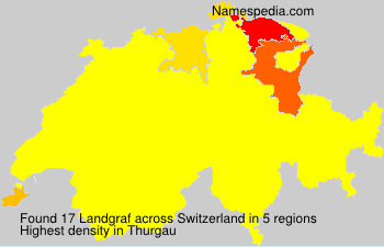 Surname Landgraf in Switzerland