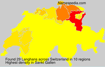 Surname Langhans in Switzerland