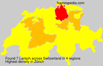Surname Larisch in Switzerland