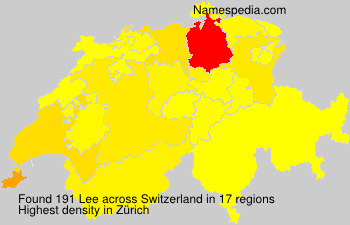 Surname Lee in Switzerland