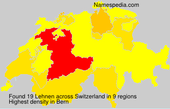Surname Lehnen in Switzerland