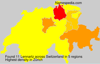 Surname Lennartz in Switzerland