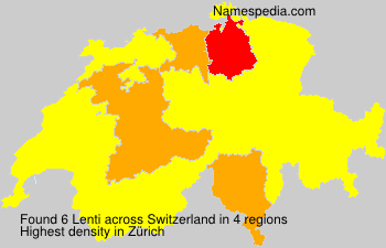 Surname Lenti in Switzerland