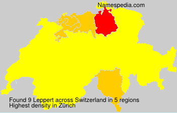 Surname Leppert in Switzerland