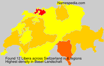 Surname Libera in Switzerland