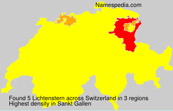 Surname Lichtenstern in Switzerland