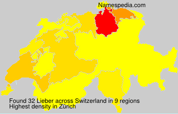 Surname Lieber in Switzerland