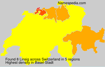 Surname Linsig in Switzerland