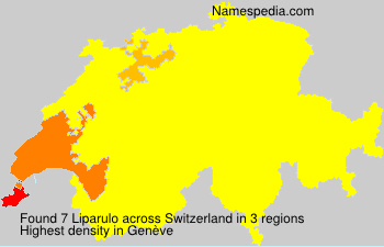 Surname Liparulo in Switzerland