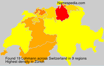 Surname Lohmann in Switzerland