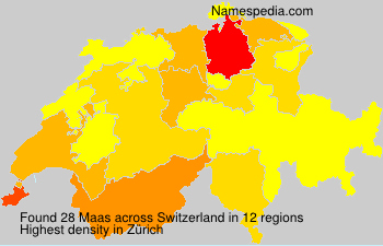 Surname Maas in Switzerland