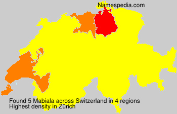 Surname Mabiala in Switzerland