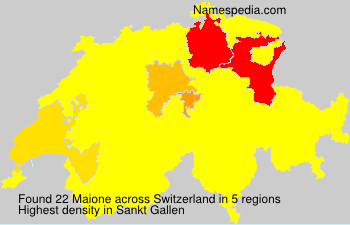 Surname Maione in Switzerland