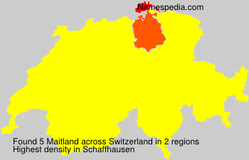 Surname Maitland in Switzerland