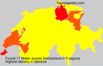 Surname Makki in Switzerland