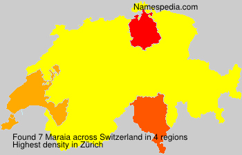 Surname Maraia in Switzerland