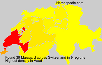 Surname Marcuard in Switzerland