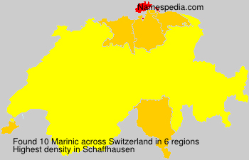 Surname Marinic in Switzerland
