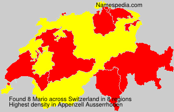 Surname Mario in Switzerland