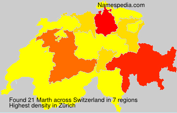 Surname Marth in Switzerland