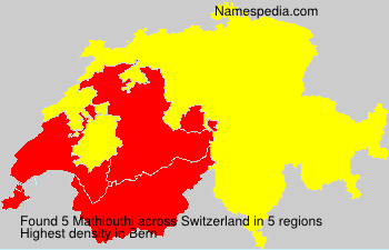 Surname Mathlouthi in Switzerland