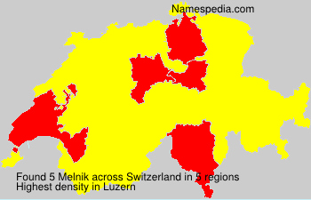 Surname Melnik in Switzerland