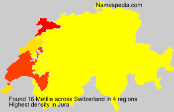 Surname Metille in Switzerland