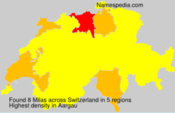 Surname Milas in Switzerland