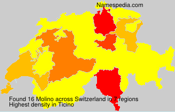 Surname Molino in Switzerland