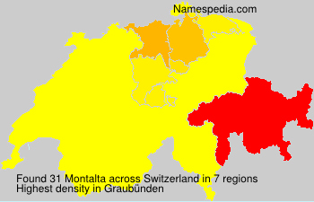 Surname Montalta in Switzerland
