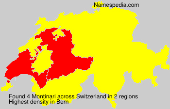 Surname Montinari in Switzerland